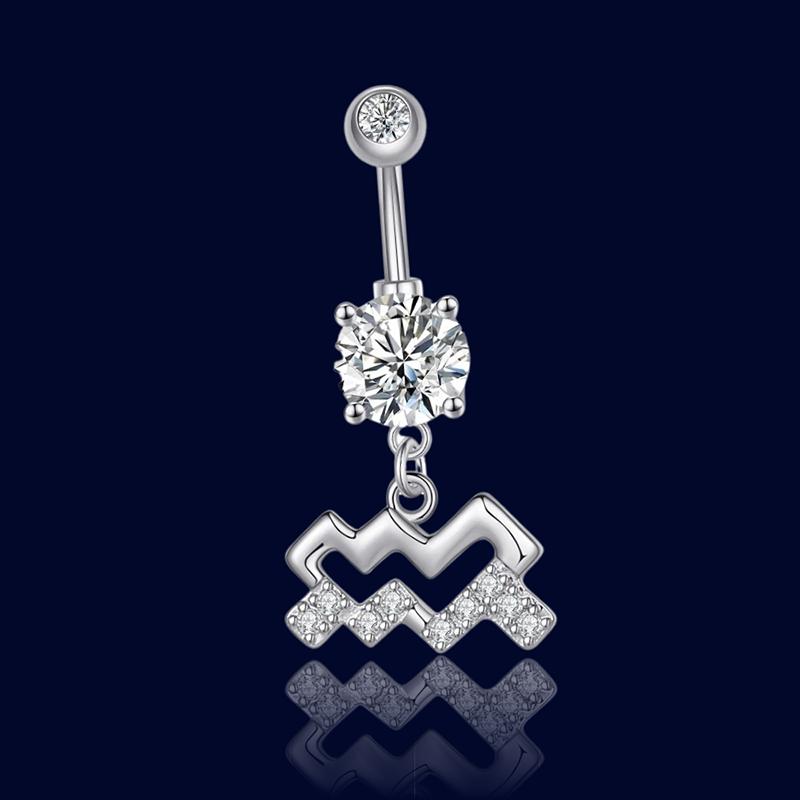 Piercing Nombril Signe Astrologique Verseau "Aphrodite"