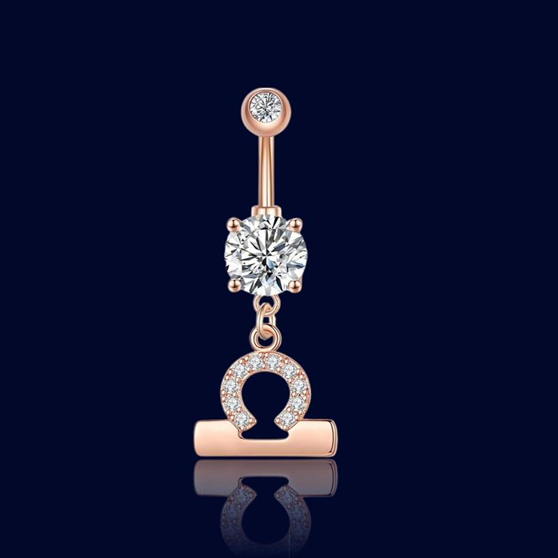Piercing Nombril Signe Astrologique Balance "Aphrodite"
