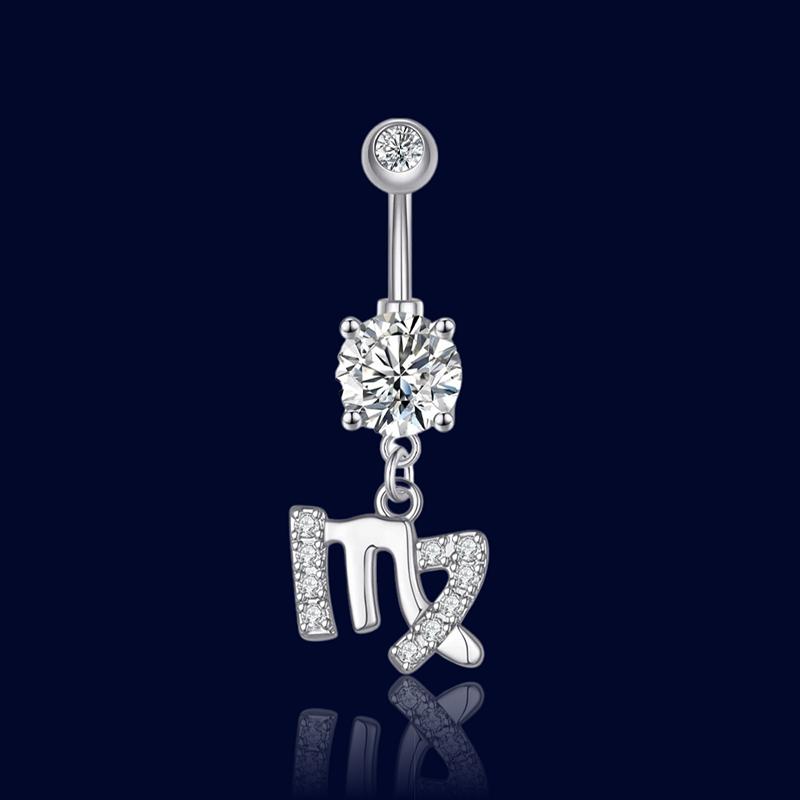 Piercing Nombril Signe Astrologique Vierge "Aphrodite"