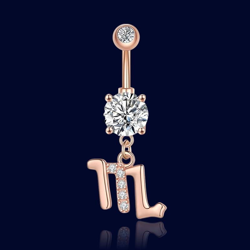 Piercing Nombril Signe Astrologique Scorpion "Aphrodite"
