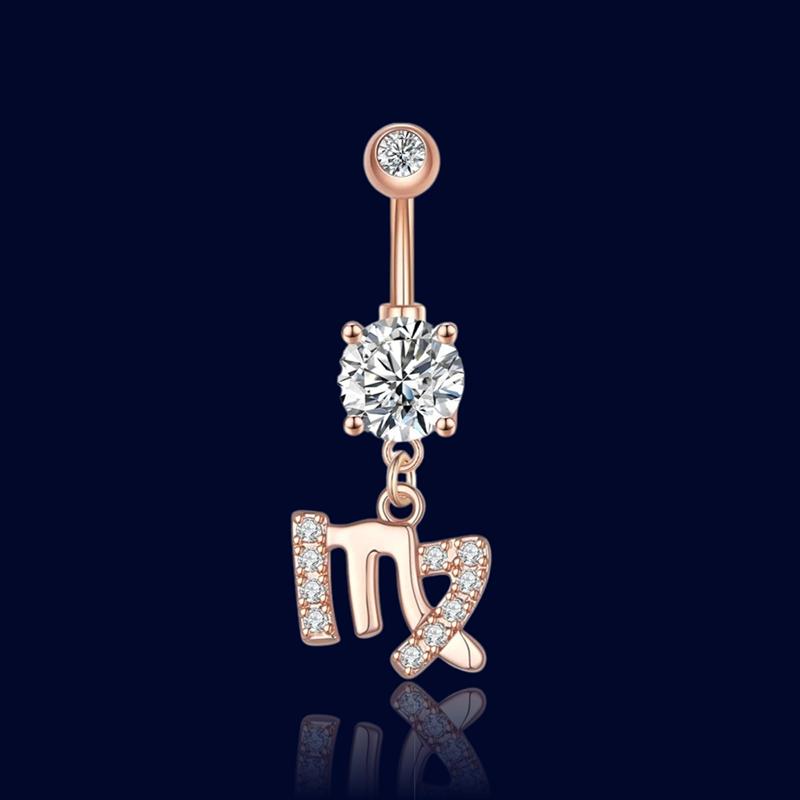 Piercing Nombril Signe Astrologique Vierge "Aphrodite"