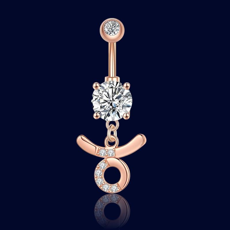 Piercing Nombril Signe Astrologique Taureau "Aphrodite"