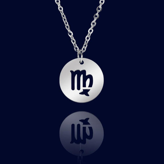 Collier Signe Astrologique Vierge - Chainette Bapteme "Hespera"