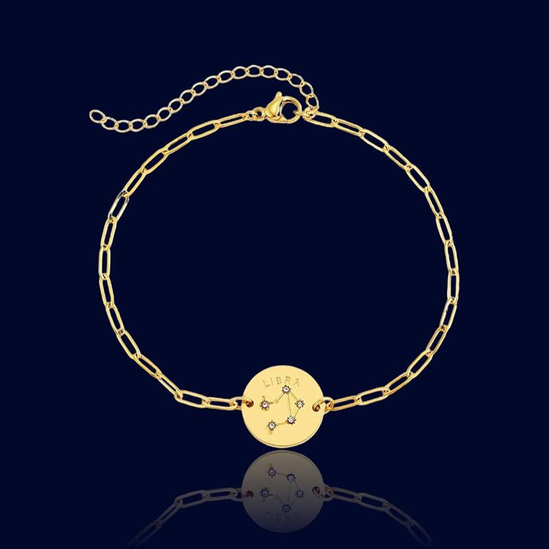 Bracelet Signe Astro Balance - Bijou Constellation "Rhea"