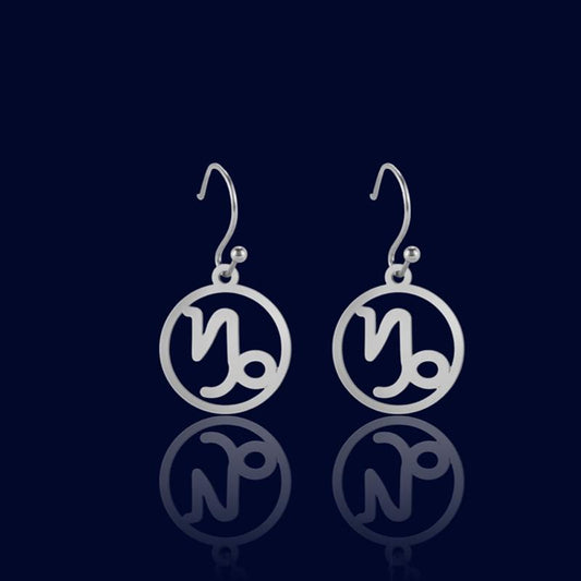 Boucles d'oreilles Zodiaque Argent Capricorne "Aquila"