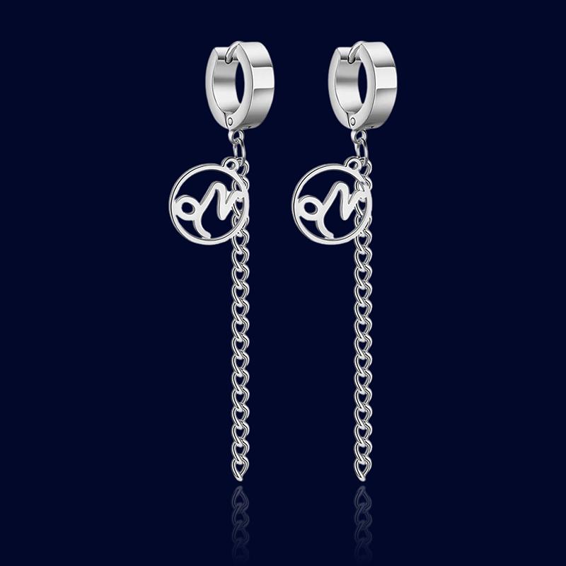 Anneaux d'oreilles Signe Zodiaque Chaînes Capricorne "Circe"