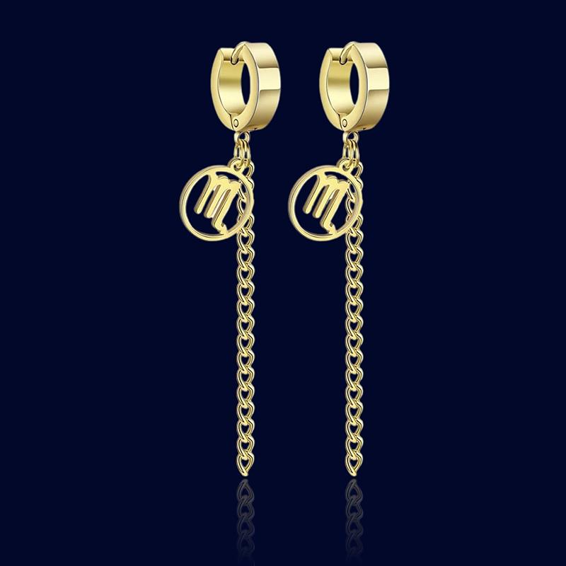 Anneaux d'oreilles Signe Zodiaque Chaînes Scorpion "Circe"