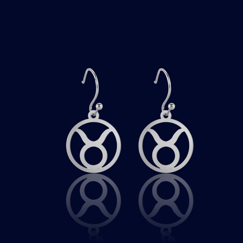 Boucles d'oreilles Zodiaque Argent Taureau "Aquila"