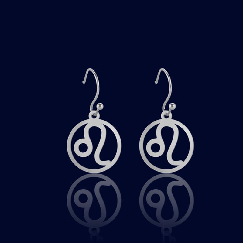 Boucles d'oreilles Zodiaque Argent Lion "Aquila"