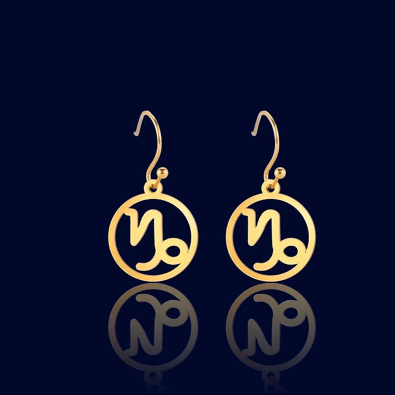 Boucles d'oreilles Zodiaque Argent Capricorne "Aquila"
