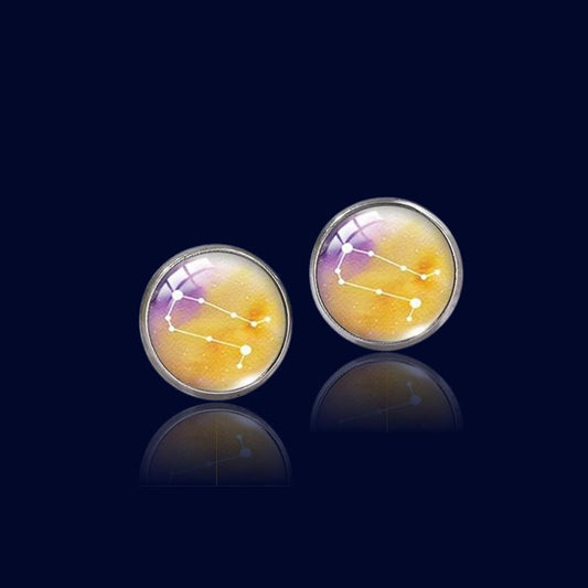 Boucles d'oreilles Constellation Astro Gémeaux "Cygnus"