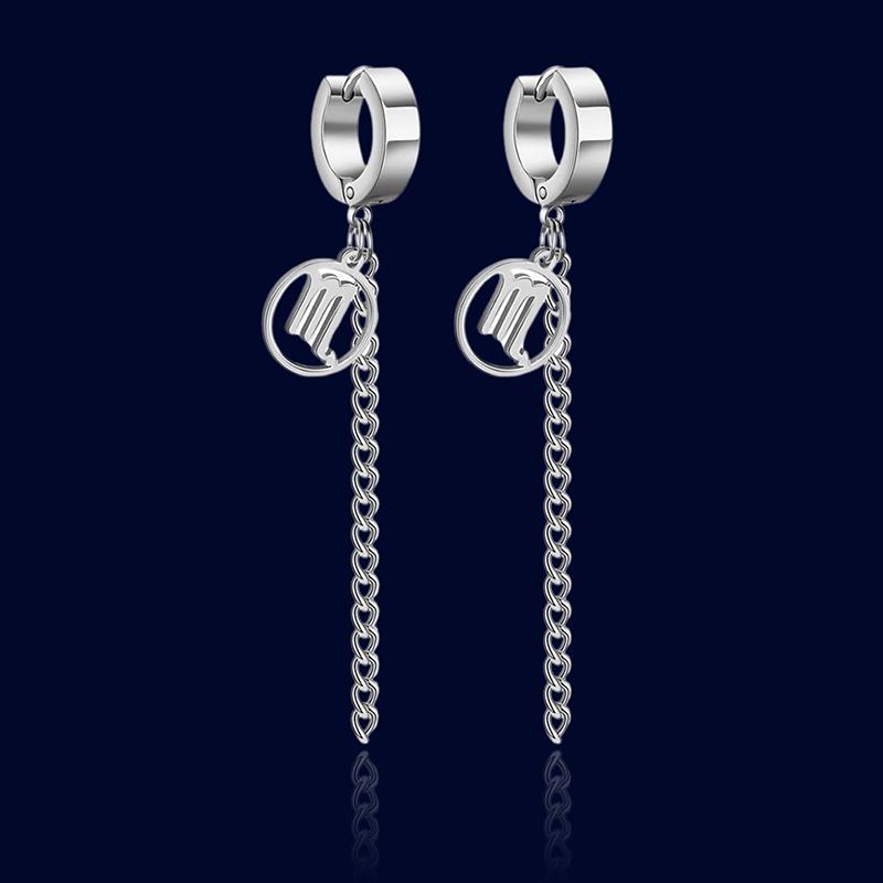 Anneaux d'oreilles Signe Zodiaque Chaînes Scorpion "Circe"