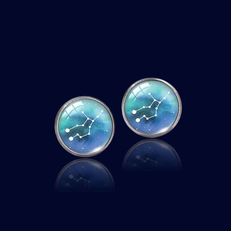 Boucles d'oreilles Constellation Astro Vierge "Cygnus"