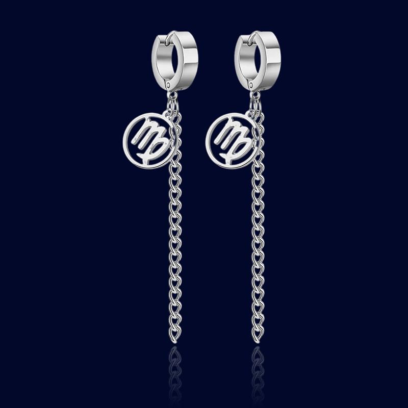 Anneaux d'oreilles Signe Zodiaque Chaînes Vierge "Circe"