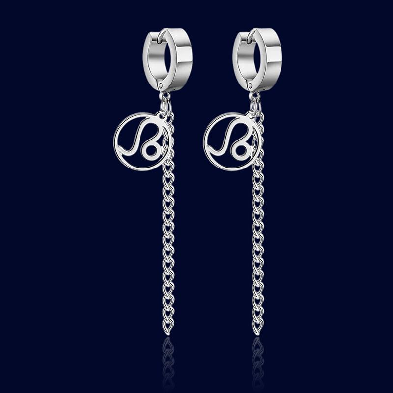 Anneaux d'oreilles Signe Zodiaque Chaînes Lion "Circe"