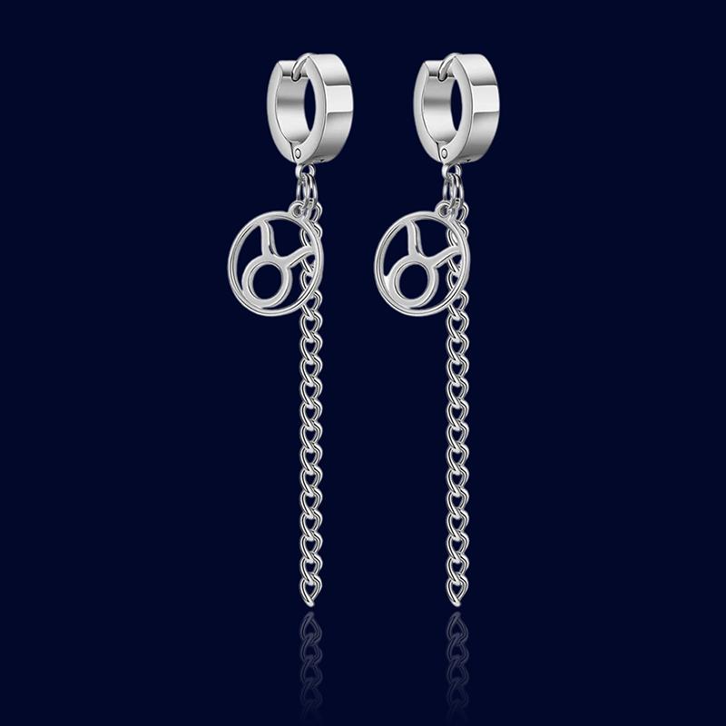Anneaux d'oreilles Signe Zodiaque Chaînes Taureau "Circe"