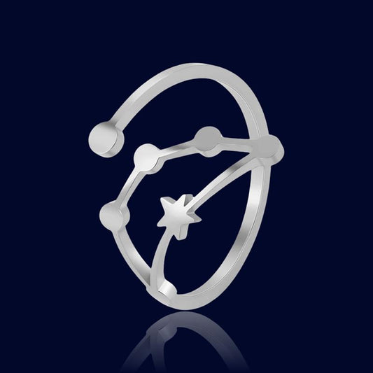 Bague Constellation Astrologique Capricorne "Cassiopeia"