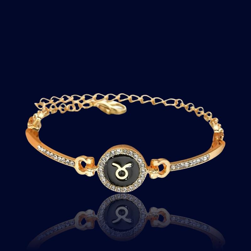 Bracelet Astrologique Taureau - Bijou Personnalisé "Hermes"