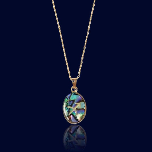 Pendentif Zodiaque Sagittaire - Pierre de Nacre "Orion"