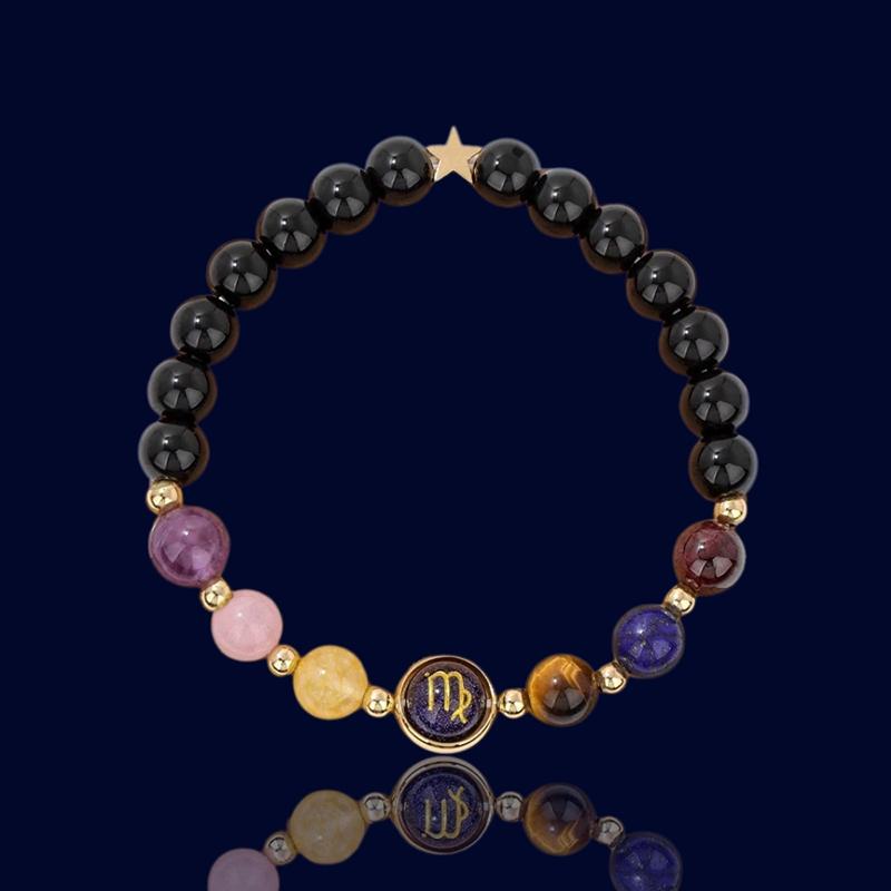 Bracelet Signe Astro Vierge - Pierre naturelle "Eurydice"