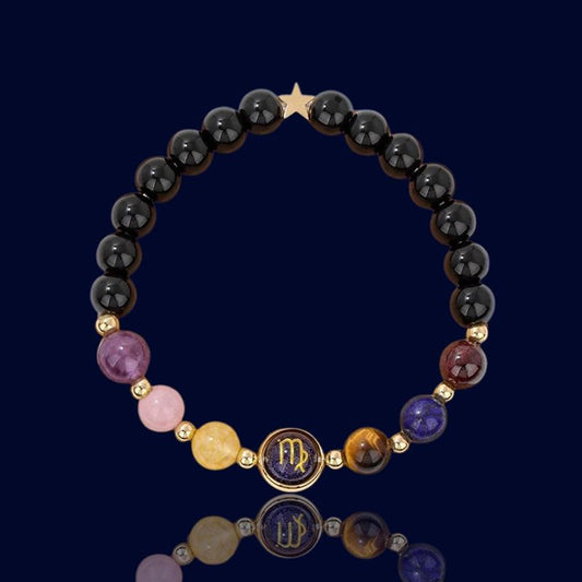 Bracelet Signe Astro Vierge - Pierre naturelle "Eurydice"