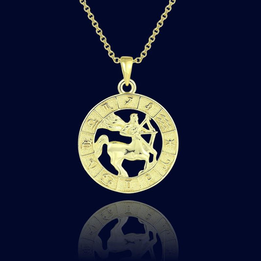 Collier Astro Sagittaire - Pendentif Cuivre "Aeolus"