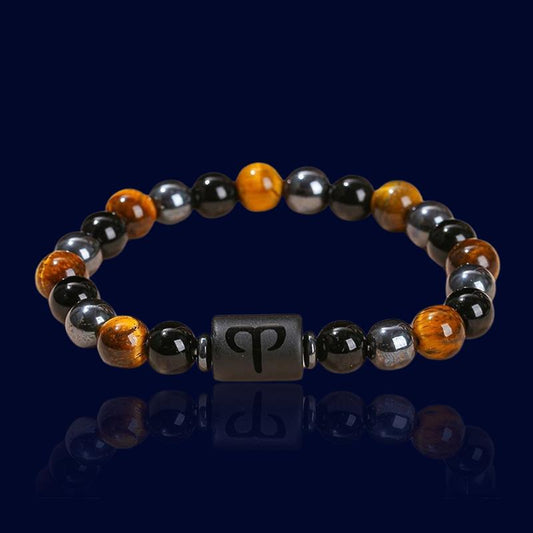 Bracelet Astro Bélier - Pierre d'Hématite "Atlas"