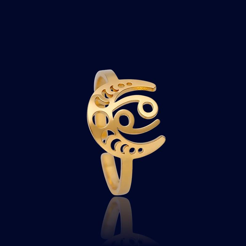 Bague Signe Astro Lunaire Cancer "Astrae"