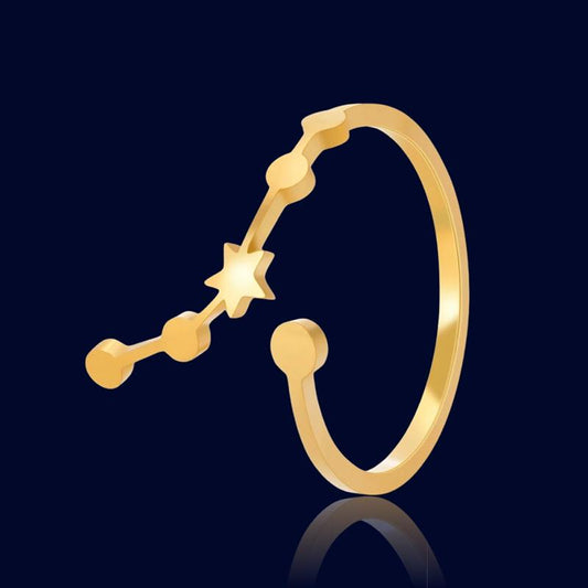 Bague Constellation Astrologique Bélier "Cassiopeia"