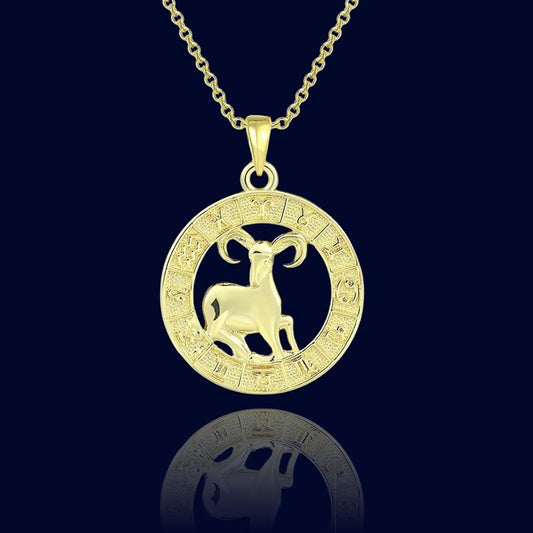 Collier Astro Bélier - Pendentif Cuivre "Aeolus"
