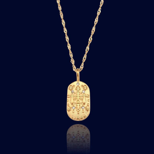 Pendentif Signe Astro Balance - Collier Ecriture "Ceres"