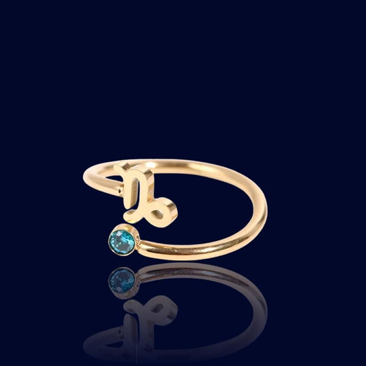 Bague Astro Pierre Capricorne "Hecate"