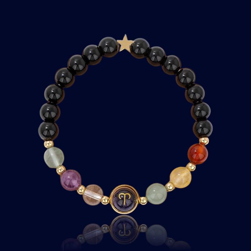 Bracelet Signe Astro Bélier - Pierre naturelle "Eurydice"