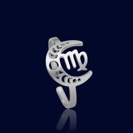 Bague Signe Astro Lunaire Vierge "Astrae"