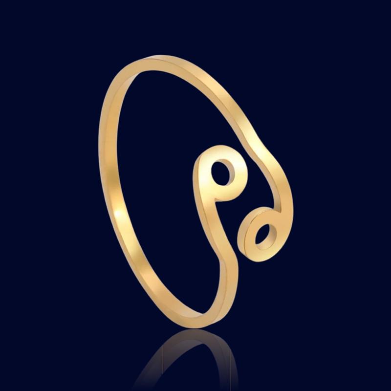 Bague Signe du Zodiaque Personnalisé Cancer "Lyra"