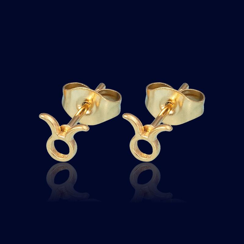 Boucles d'oreilles Mini Signe Astrologique Taureau "Elara"