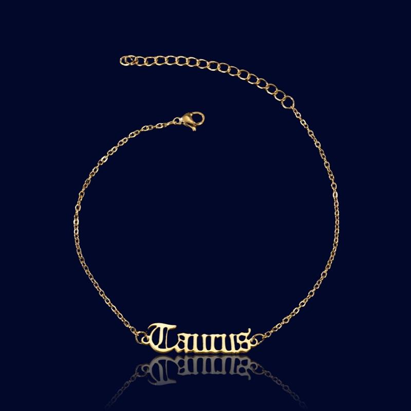 Chaine de cheville Signe Zodiaque Taureau "Ganymède"