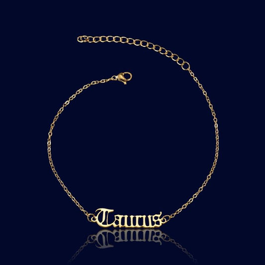 Chaine de cheville Signe Zodiaque Taureau "Ganymède"