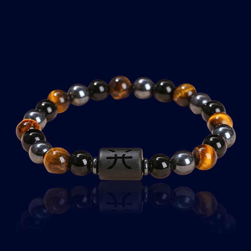 Bracelet Astro Poissons - Pierre d'Hématite "Atlas"