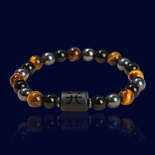 Bracelet Astro Poissons - Pierre d'Hématite "Atlas"