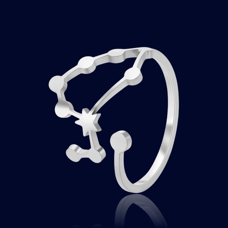 Bague Constellation Astrologique Lion "Cassiopeia"