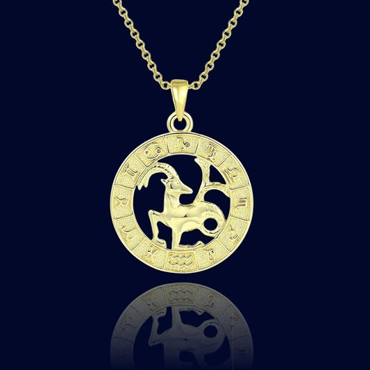 Collier Astro Capricorne - Pendentif Cuivre "Aeolus"