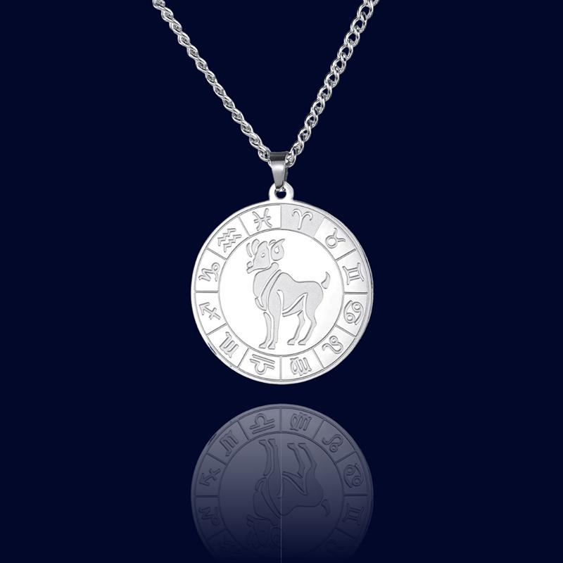 Collier Signe du Zodiaque Bélier - Pendentif Cadran "Eldorado"
