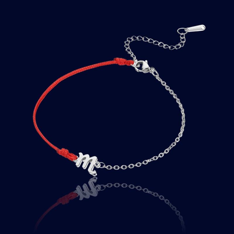Bracelet Signe Zodiaque Scorpion - Bijou Cordon "Nyssa"