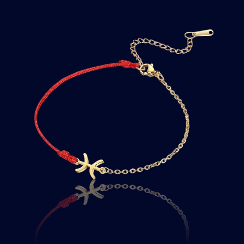 Bracelet Signe Zodiaque Poissons - Bijou Cordon "Nyssa"