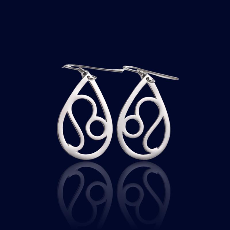 Boucles d'oreilles Astrologique Ovales Lion "Helios"