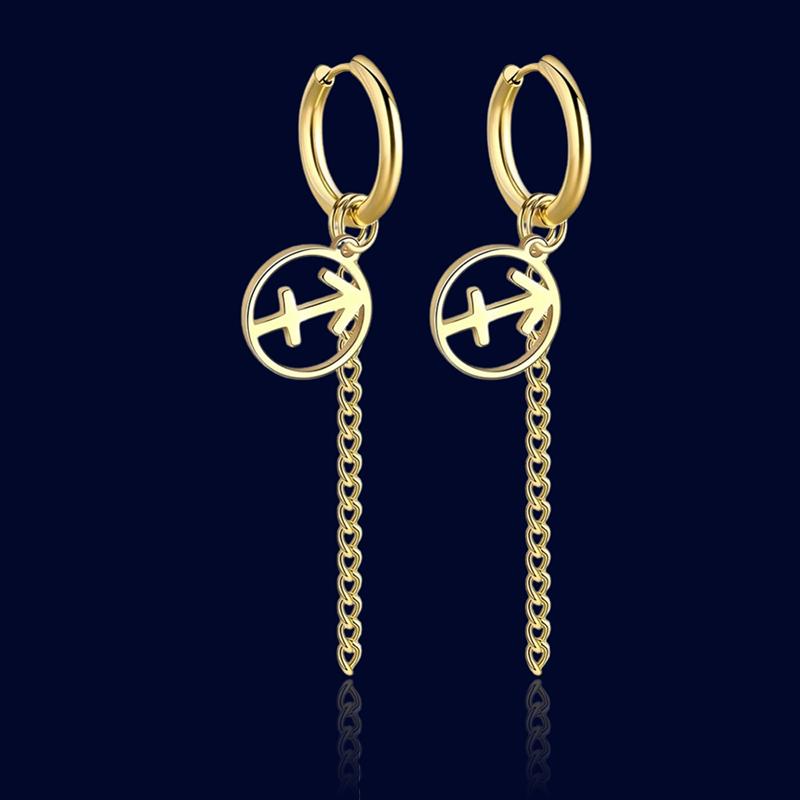 Boucles d'oreilles Pendantes Signe du Zodiaque Sagittaire "Titania"