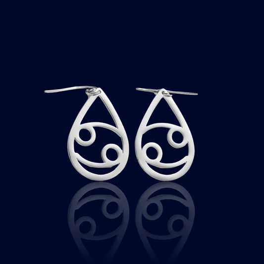 Boucles d'oreilles Astrologique Ovales Cancer "Helios"