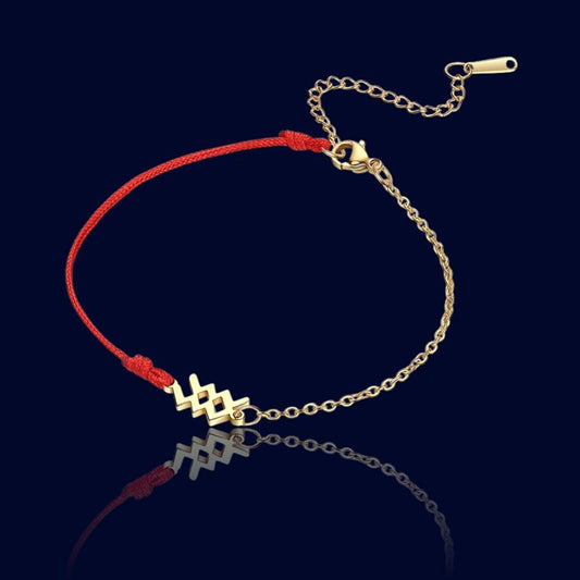 Bracelet Signe Zodiaque Verseau - Bijou Cordon "Nyssa"