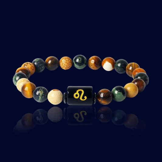 Bracelet du Zodiaque Lion - Pierre de Jaspe "Hestia"
